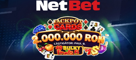 Câștig senzațional la NetBet Casino: peste 2 milioane de lei la Jackpot Cards Amusnet